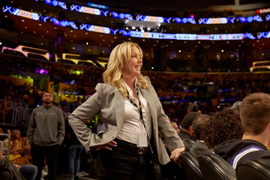 Just as Ms. Buss is a trailblazer in the N.B.A., she’s intent on paving a more equitable path for female wrestlers.Credit...Magdalena Wosinka