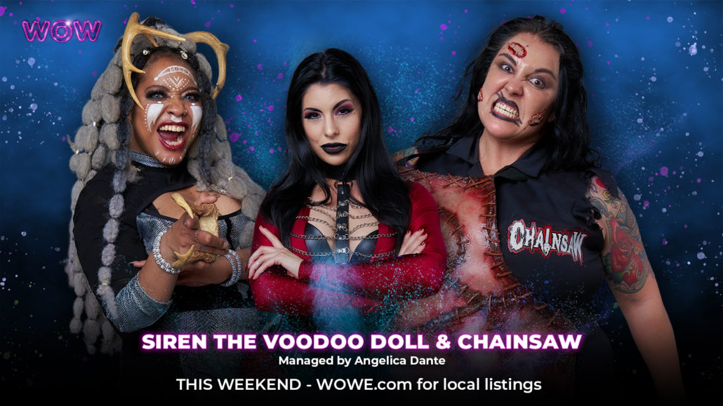Season 2 Episode 33: Siren the Voodoo Doll & Chainsaw managed by Angelica Dante