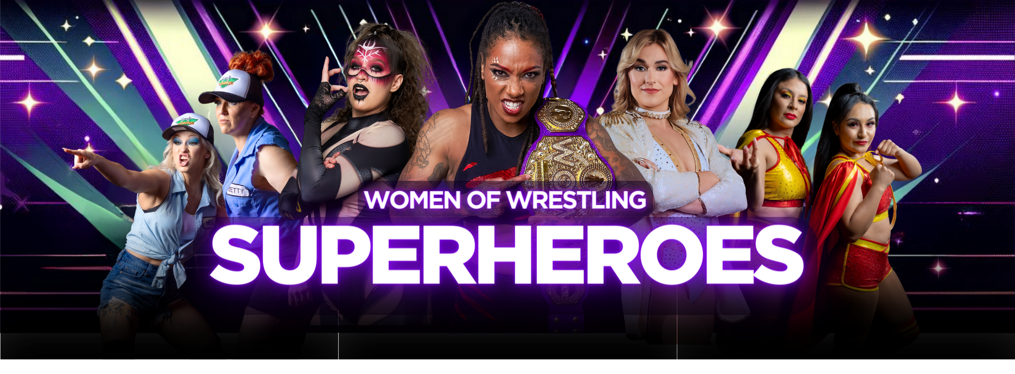 Women of Wrestling Superheroes